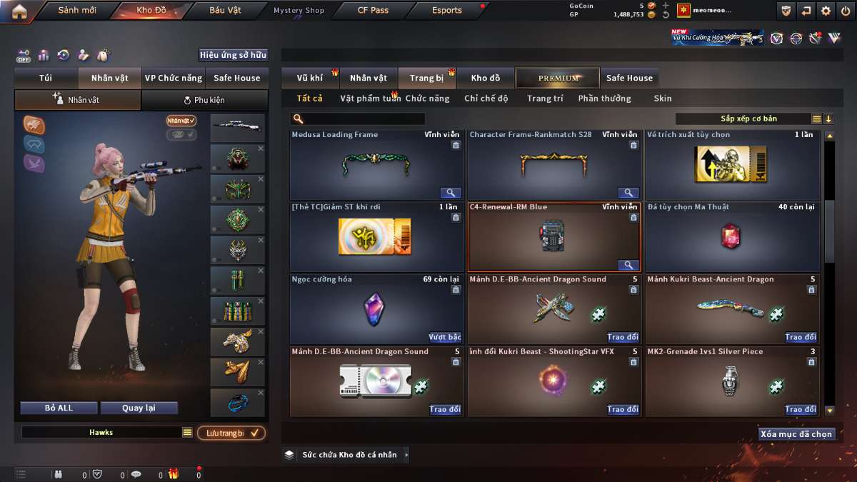 shop acc cf uy tin gia re